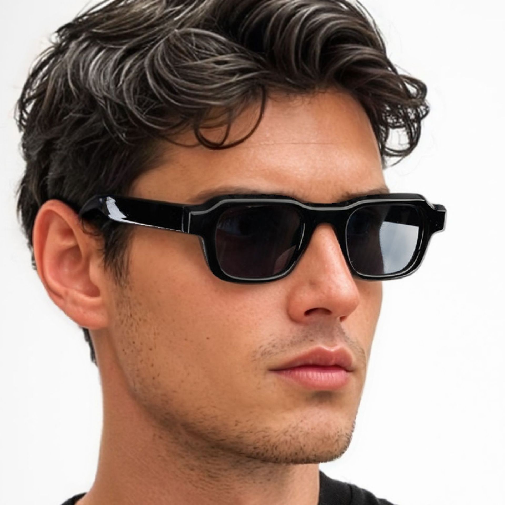Luxury Zone - Women Vintage Rectangle Frame Sunglasses Fashion