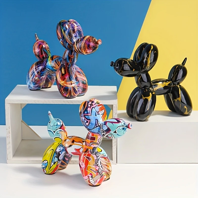 Luxury Lifestyle Items - Fashion Graffiti Balloon Dog Statue Luxury