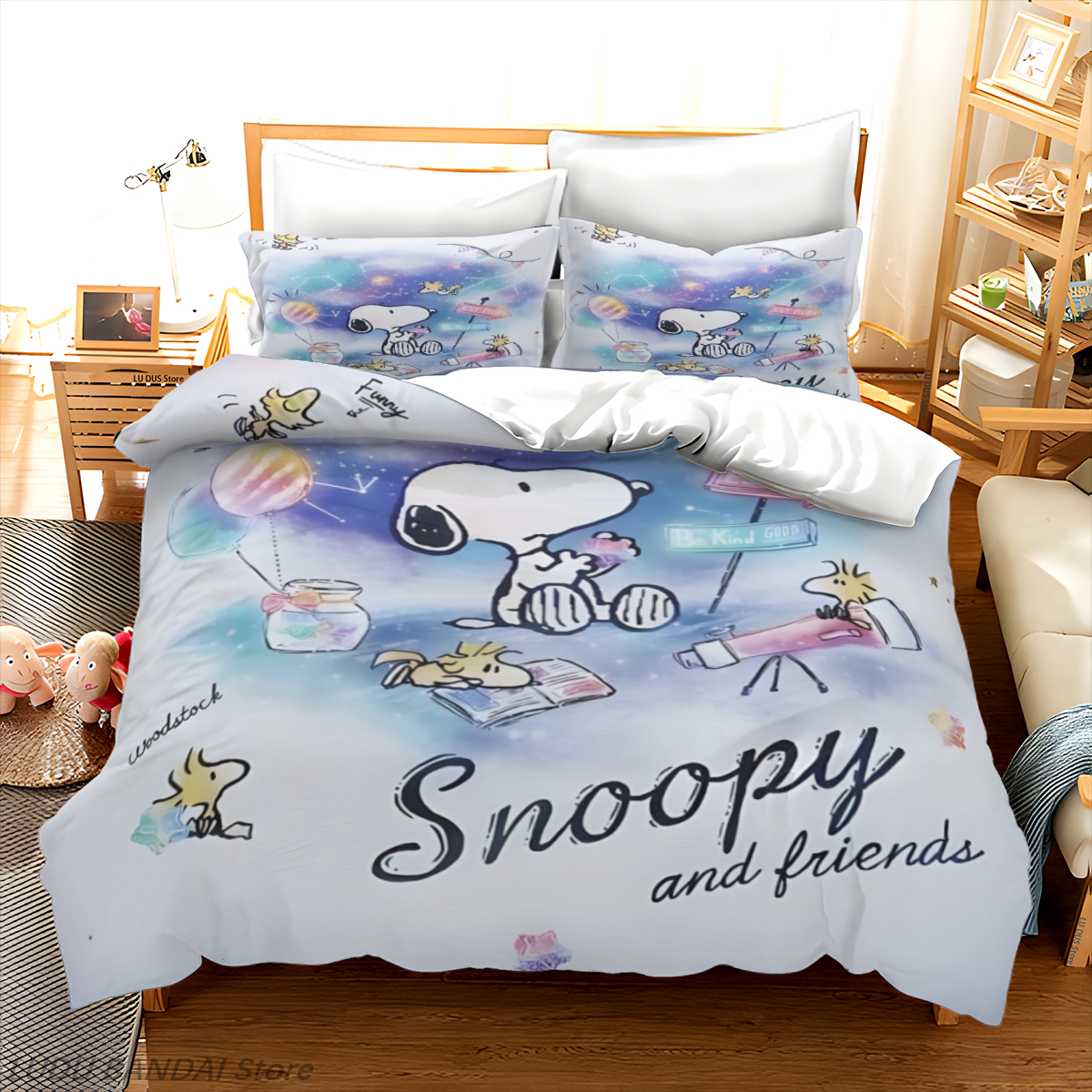 Snoopy Duvet Cover Set Snoopy  - Luxury Lifestyle Items incelemesi ve fiyatı