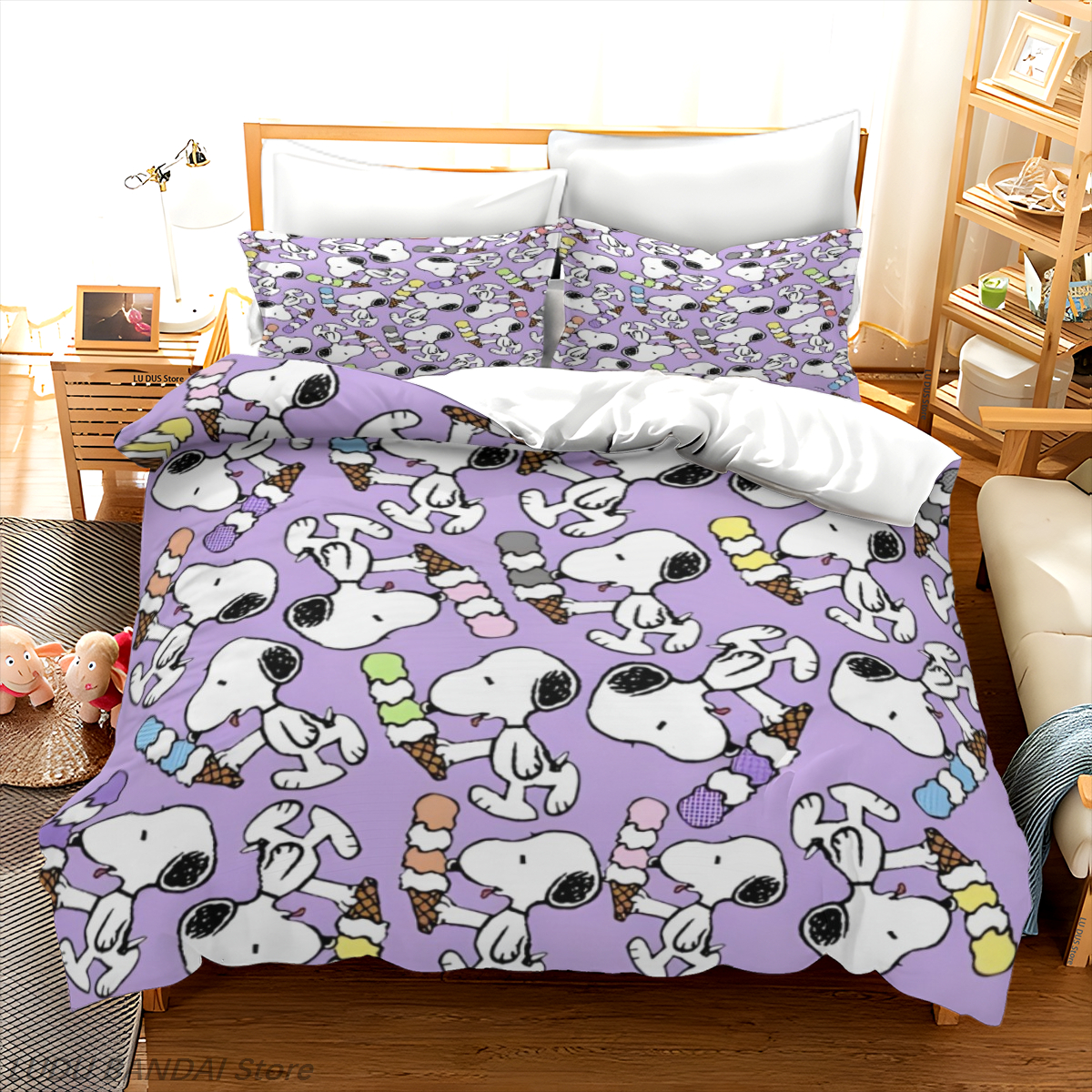Snoopy Duvet Cover Set Snoopy  - Luxury Lifestyle Items incelemesi ve fiyatı