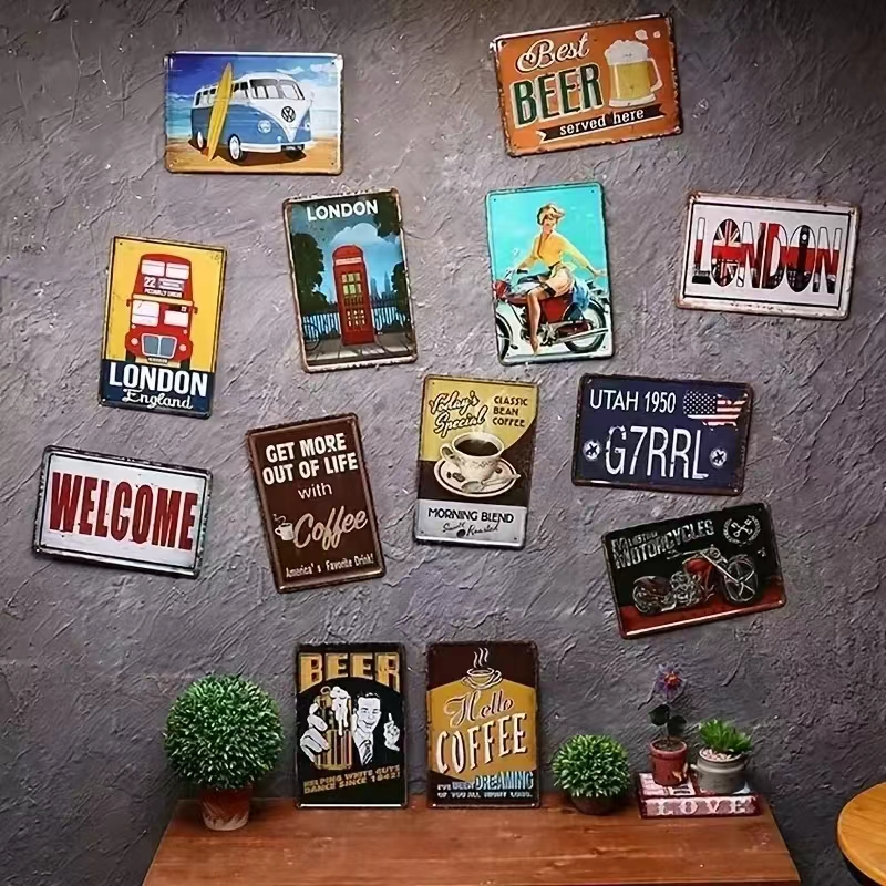 Vintage Bar Metal Signs Bathro - Luxury Lifestyle Items incelemesi ve fiyatı