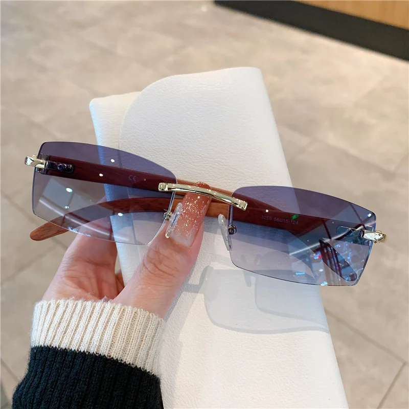 Small Rimless Sunglasses Men W - Luxury Zone incelemesi ve fiyatı