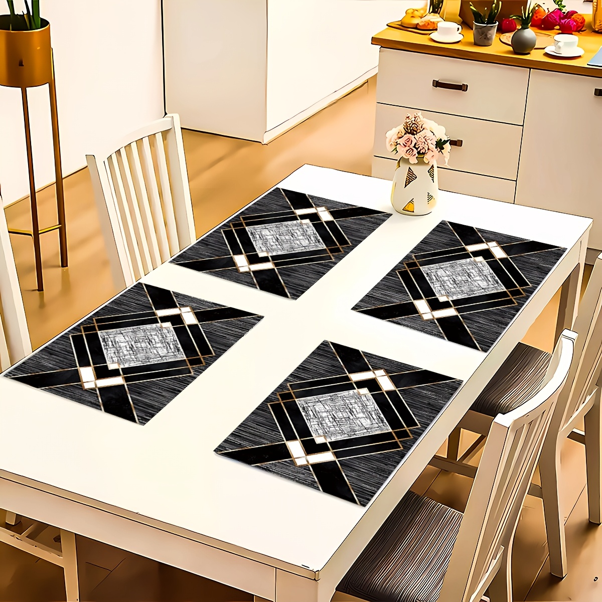 VIKAMA 4-Piece Luxury Geometri - Luxury Lifestyle Items incelemesi ve fiyatı