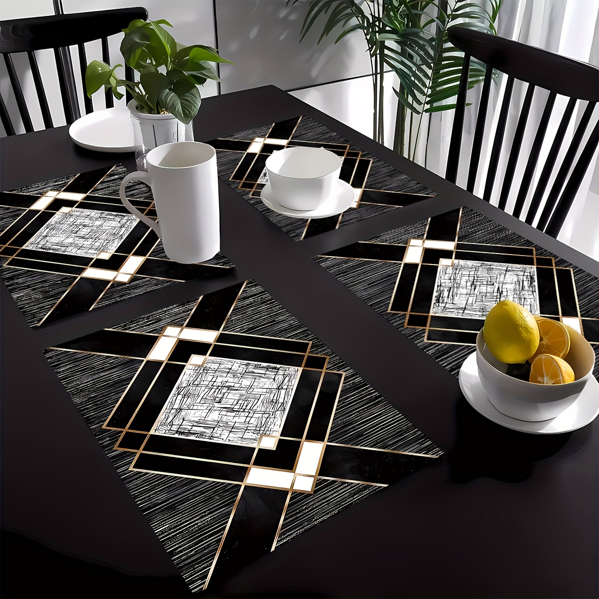 VIKAMA 4-Piece Luxury Geometri - Luxury Lifestyle Items incelemesi ve fiyatı