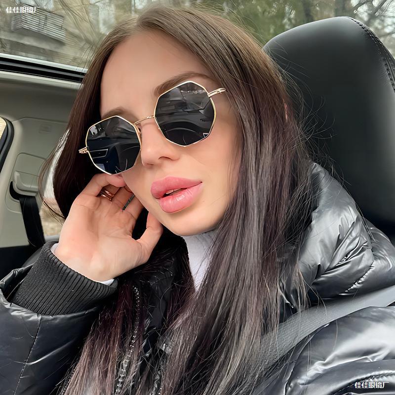 Square Polygon Metal Sunglasse - Luxury Zone incelemesi ve fiyatı